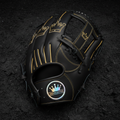 TITAN Crown Edition Baseball Catcher's Mitt Matte Black Gold