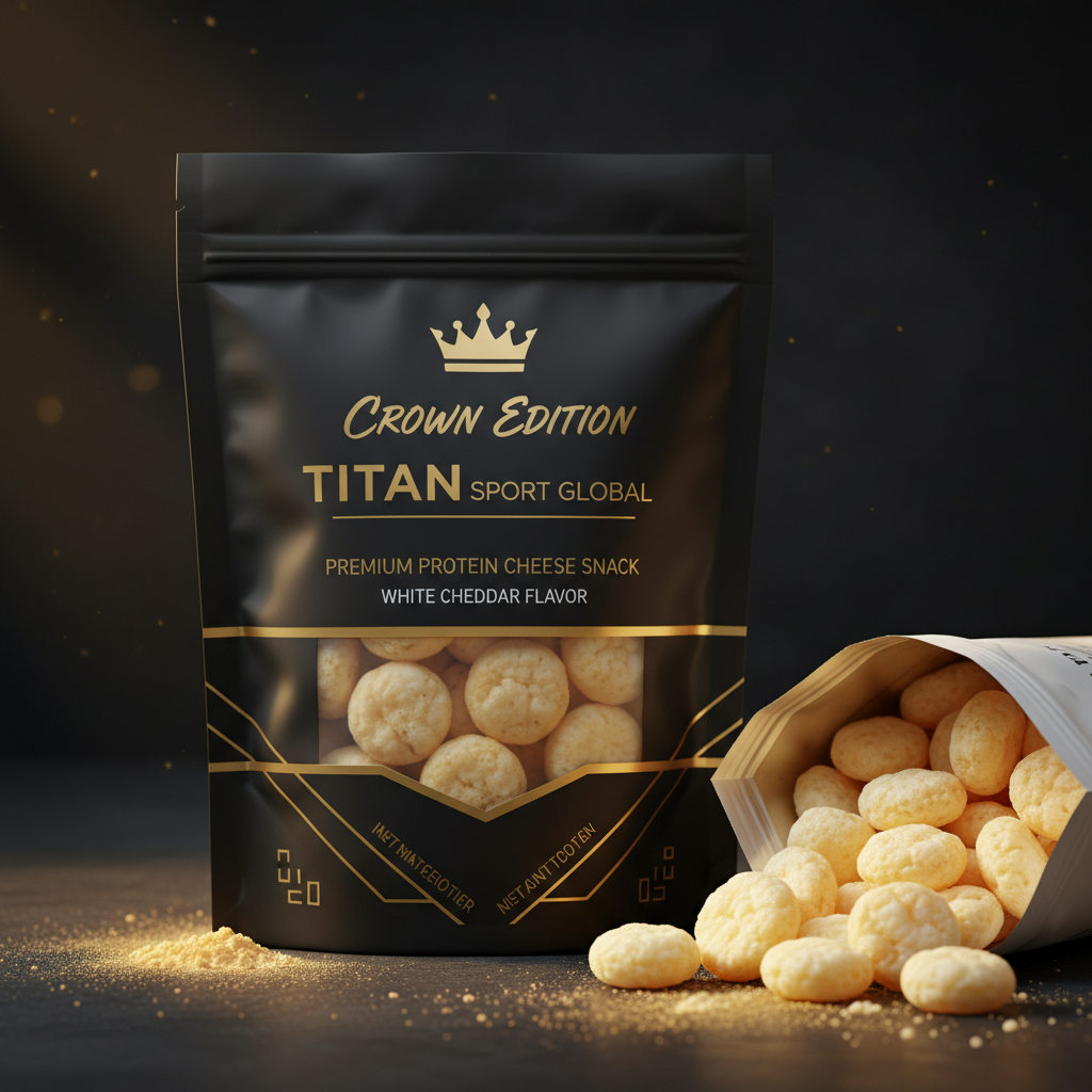 Crown High-Protein White Cheddar Cheese Crisps