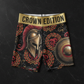 TITAN Crown Edition Tattoo Art Spartan Biker Shorts Women's Athletic Bottoms