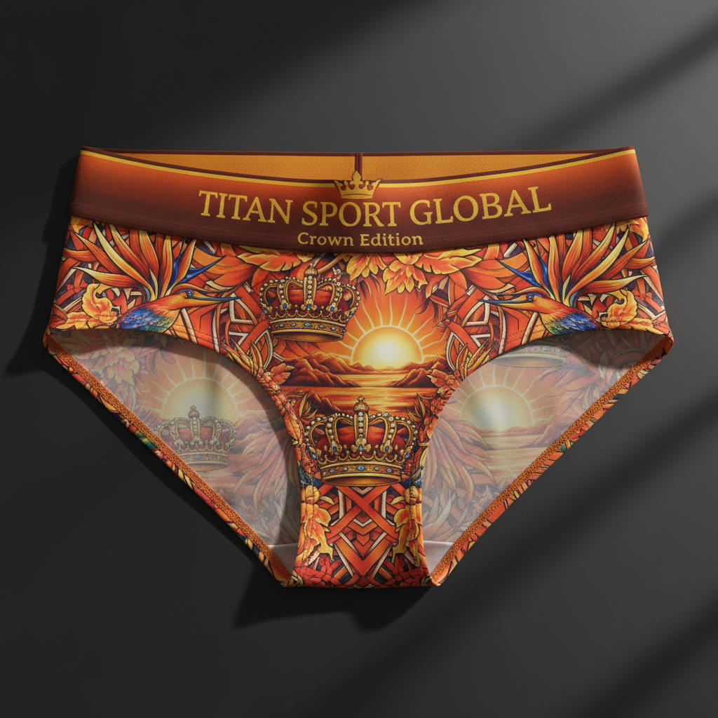 TITAN Crown Edition Women's Sunset Paradise Sport Hipster — Sunset Orange & Gold