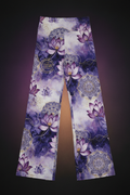 TITAN Performance Wide-Leg Yoga Pants — Lotus Mandala Watercolor Design