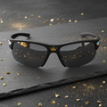 TITAN Crown Edition Baseball Sunglasses Polarized Matte Black Gold