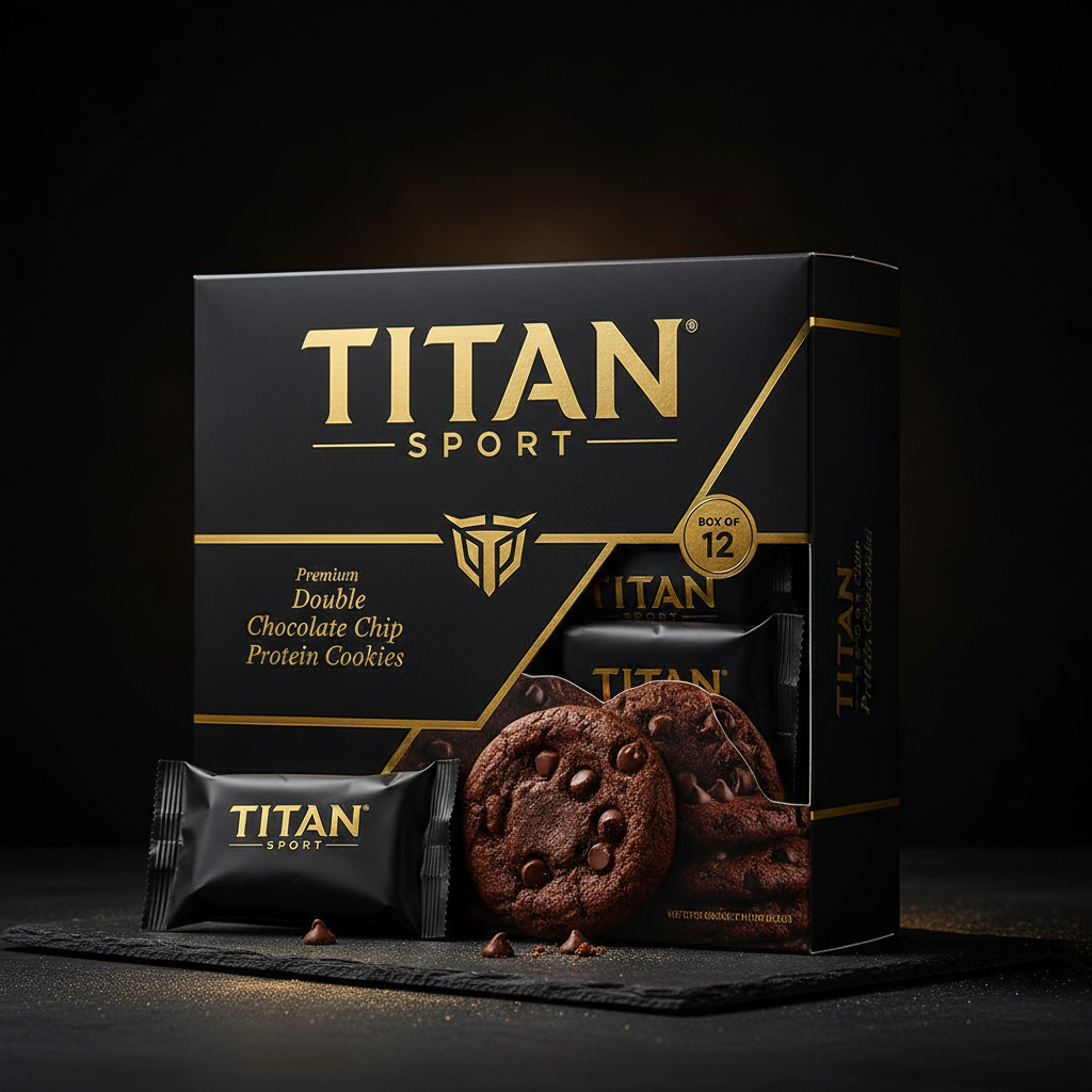 TITAN Protein Cookie - Double Chocolate Chip (Box of 12)