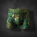 TITAN Crown Edition Men's Cobra King Athletic Trunks — Electric Green & Gold