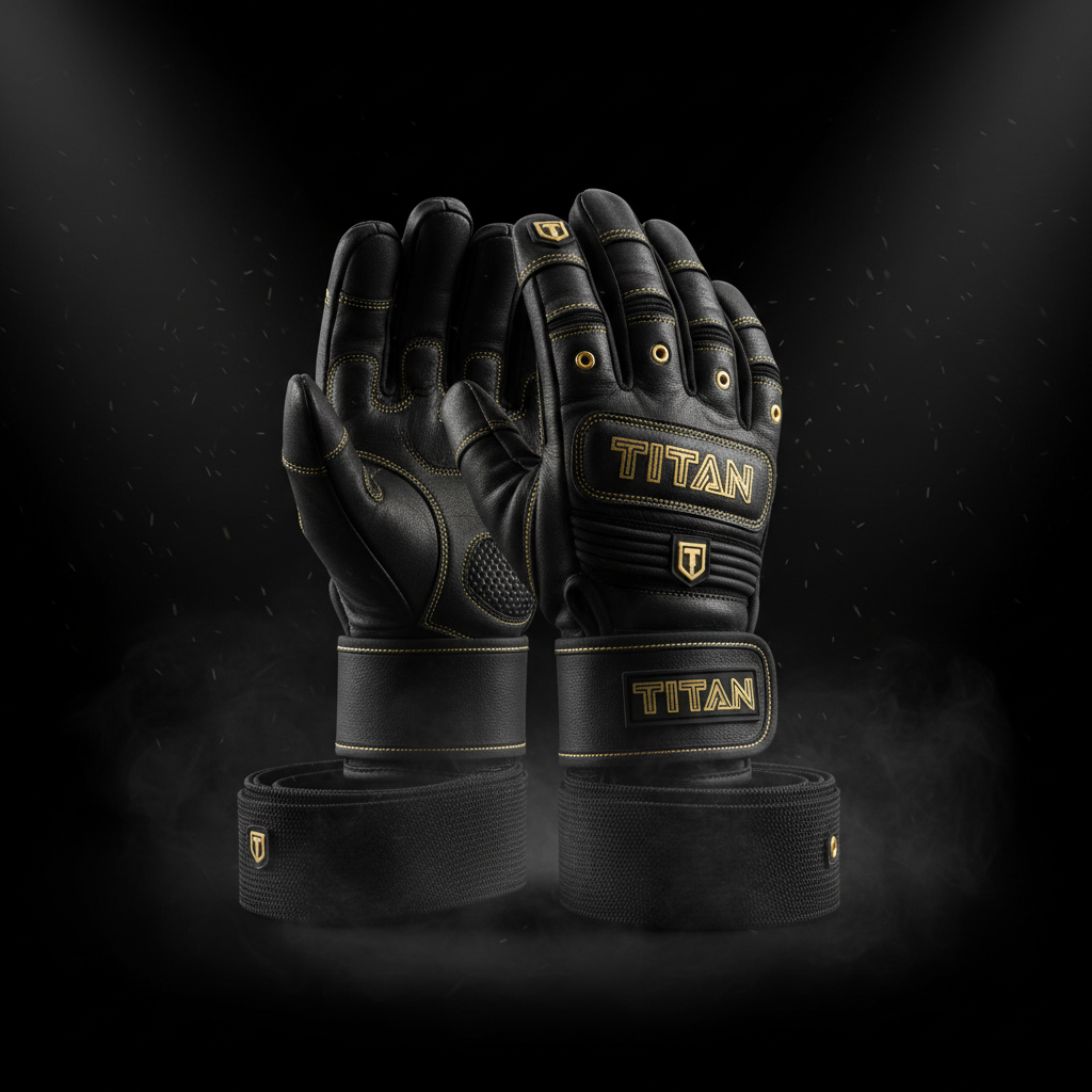 TITAN wrist wrap support lifting gloves