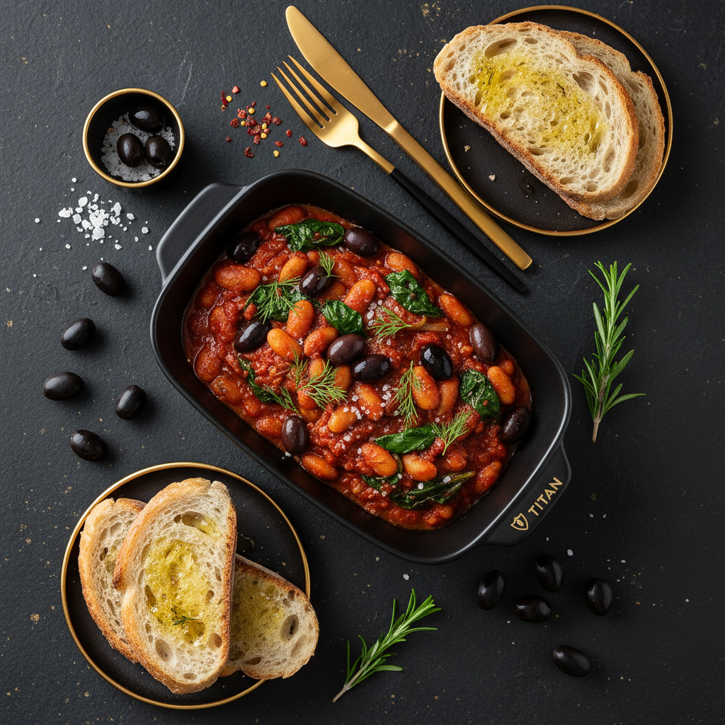 TITAN Greek Vegan Gigantes Beans & Spinach Lunch Bowl