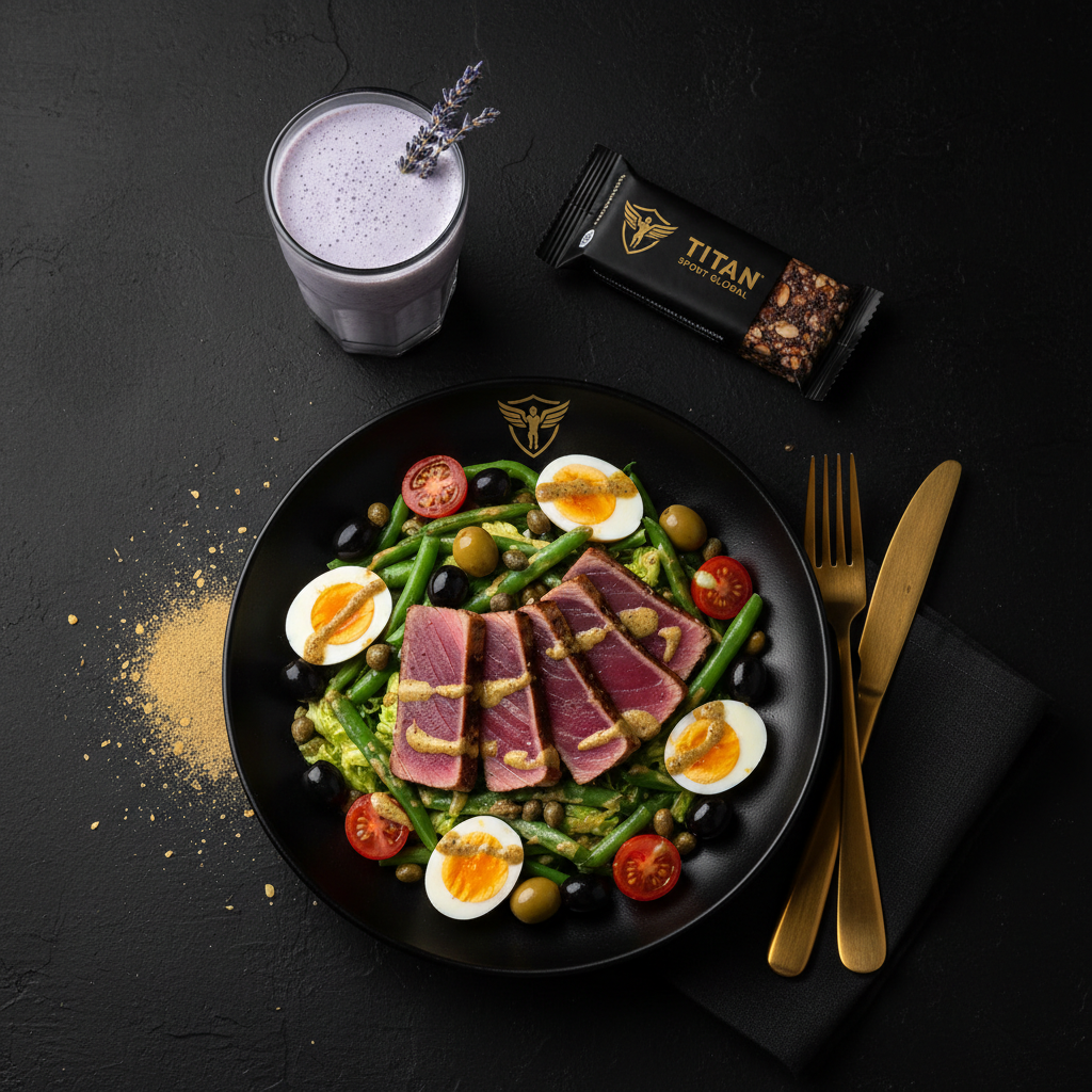 TITAN Crown French Nicoise Tuna high-protein fish weekly monthly meal plan bundle