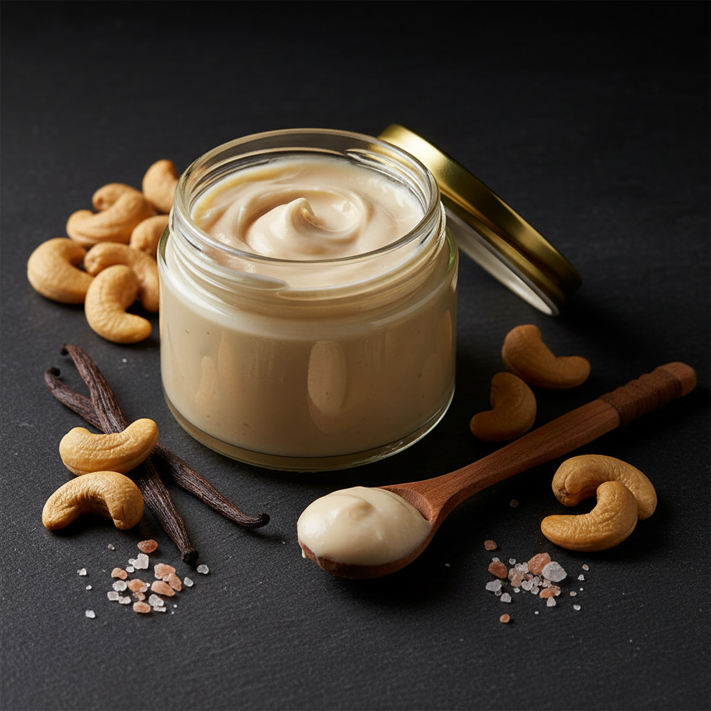TITAN Cashew Butter – Sea Salt & Vanilla, premium product photography