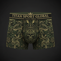 TITAN Crown Edition Men's Viper King Boxer Briefs — Olive & Gold