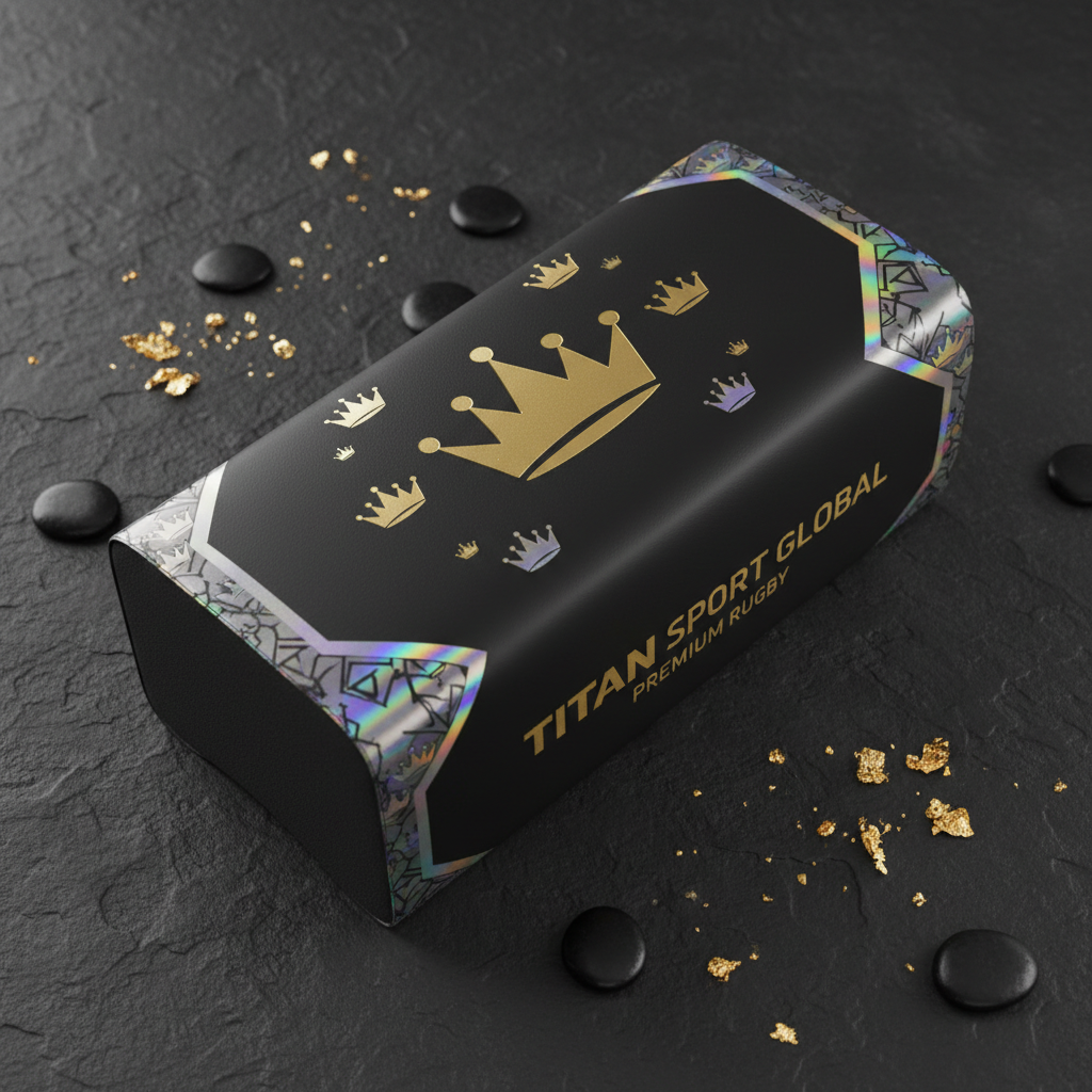 TITAN Crown Edition Rugby Post Padding Matte Black Gold