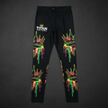 TITAN Men's Neon Drip Crown Compression Tights flat lay
