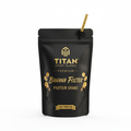 TITAN Protein Shake Pouch Banana Foster — matte black pouch