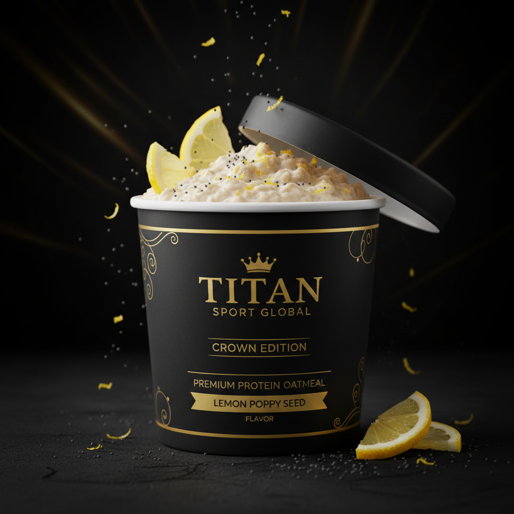 Crown High-Protein Lemon Poppy Seed Oatmeal Cup