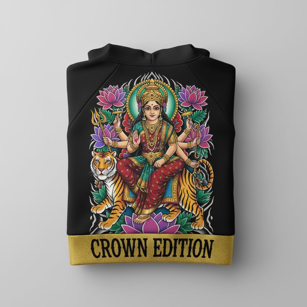TITAN Women's Durga Tiger Warrior Hoodie — Shakti Edition