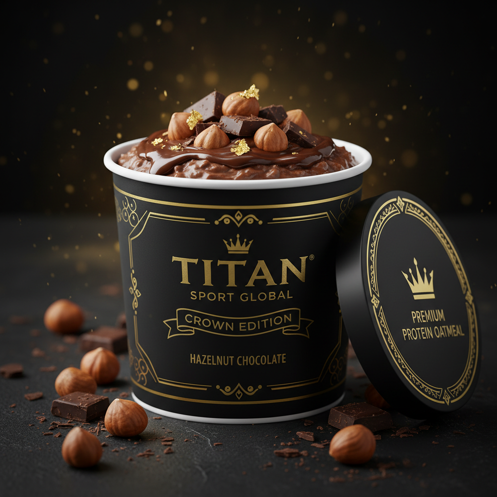 Crown High-Protein Hazelnut Chocolate Oatmeal Cup