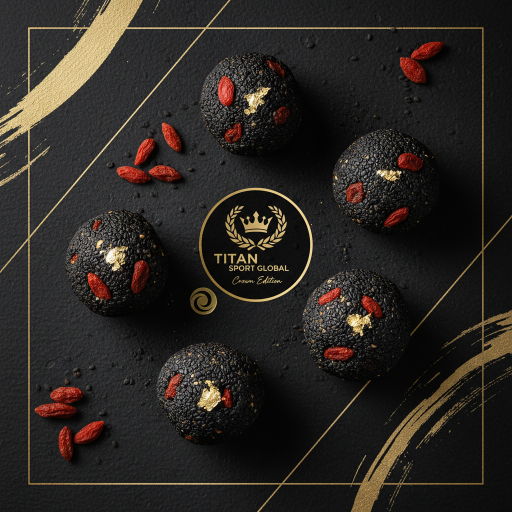 TITAN High-Protein Black Sesame & Goji Berry Protein Bites