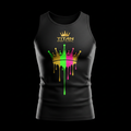 Men's Compression Tank — Neon Drip Crown