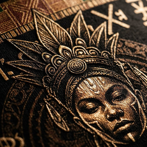 Heavyweight Zip Hoodie — Print and Fabric Detail | Generated by Modelize