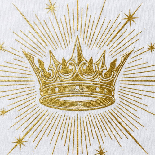 Oversized graphic t-shirt — Crown Graphic Detail | Generated by Modelize
