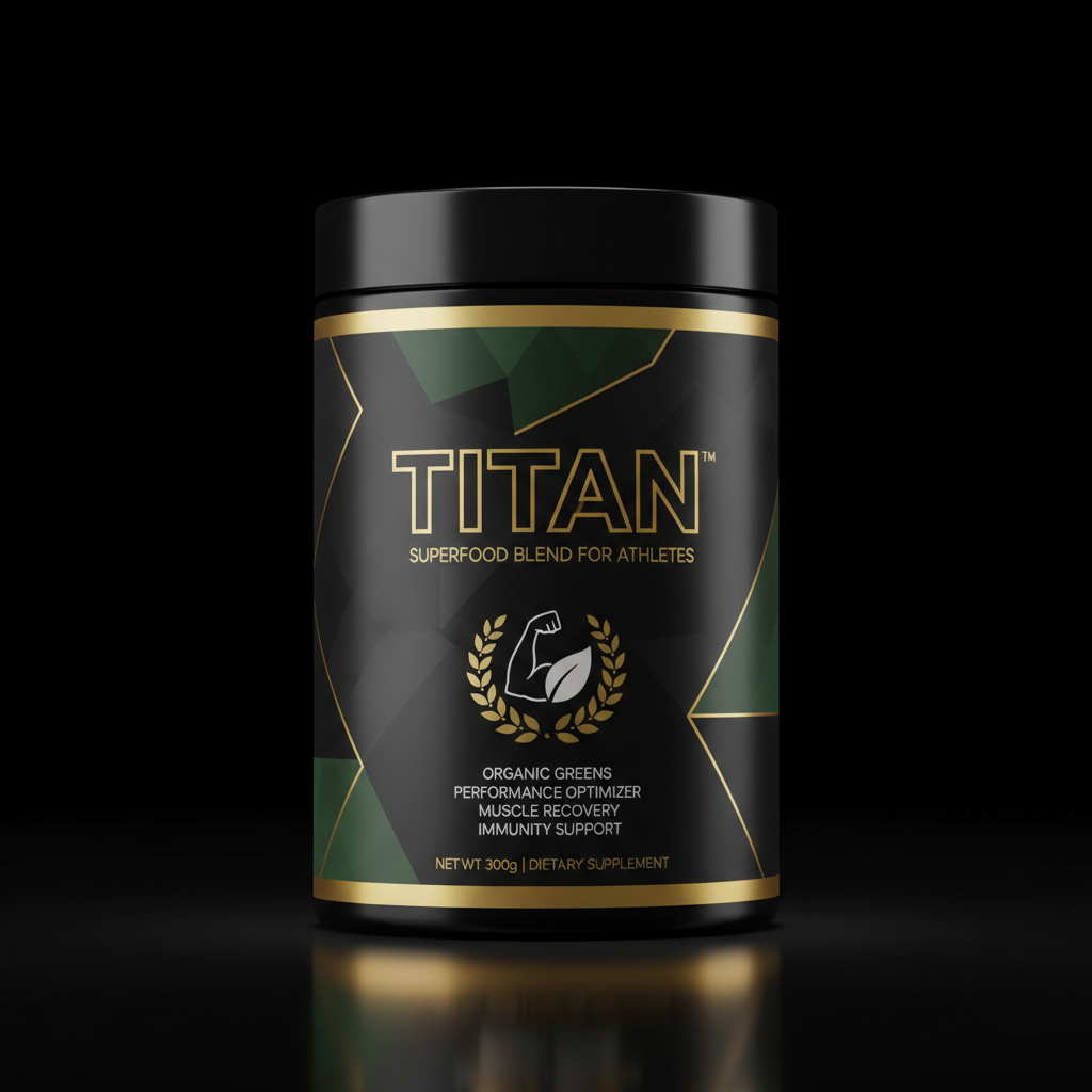 TITAN Organic Greens Powder Superfood Blend