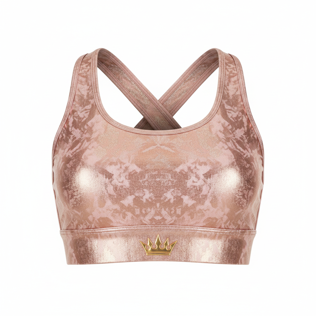 TITAN Rose Gold Crown Women’s Sports Bra — Crown SWAG Edition