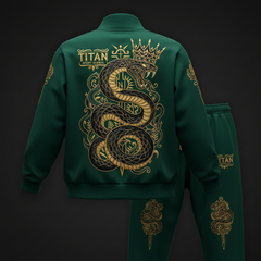 TITAN Crown Edition The Serpent King Tracksuit — Emerald & Black
