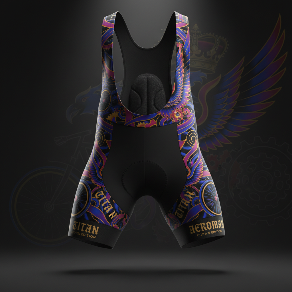 TITAN AeroMax Cycling Bib Shorts - Italian Chamois Pad