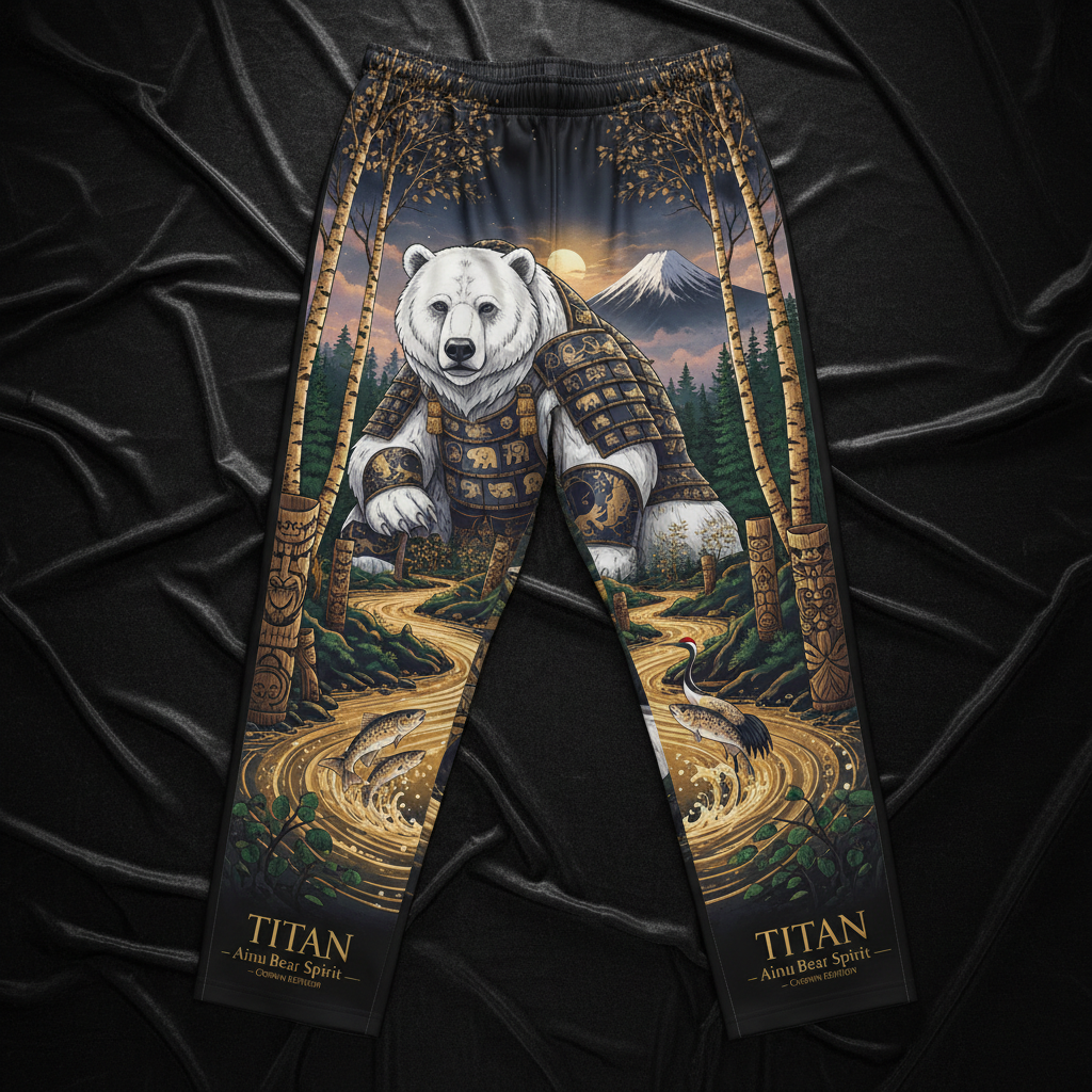 TITAN Ainu Bear Spirit Men's Lounge Pants — Crown Edition