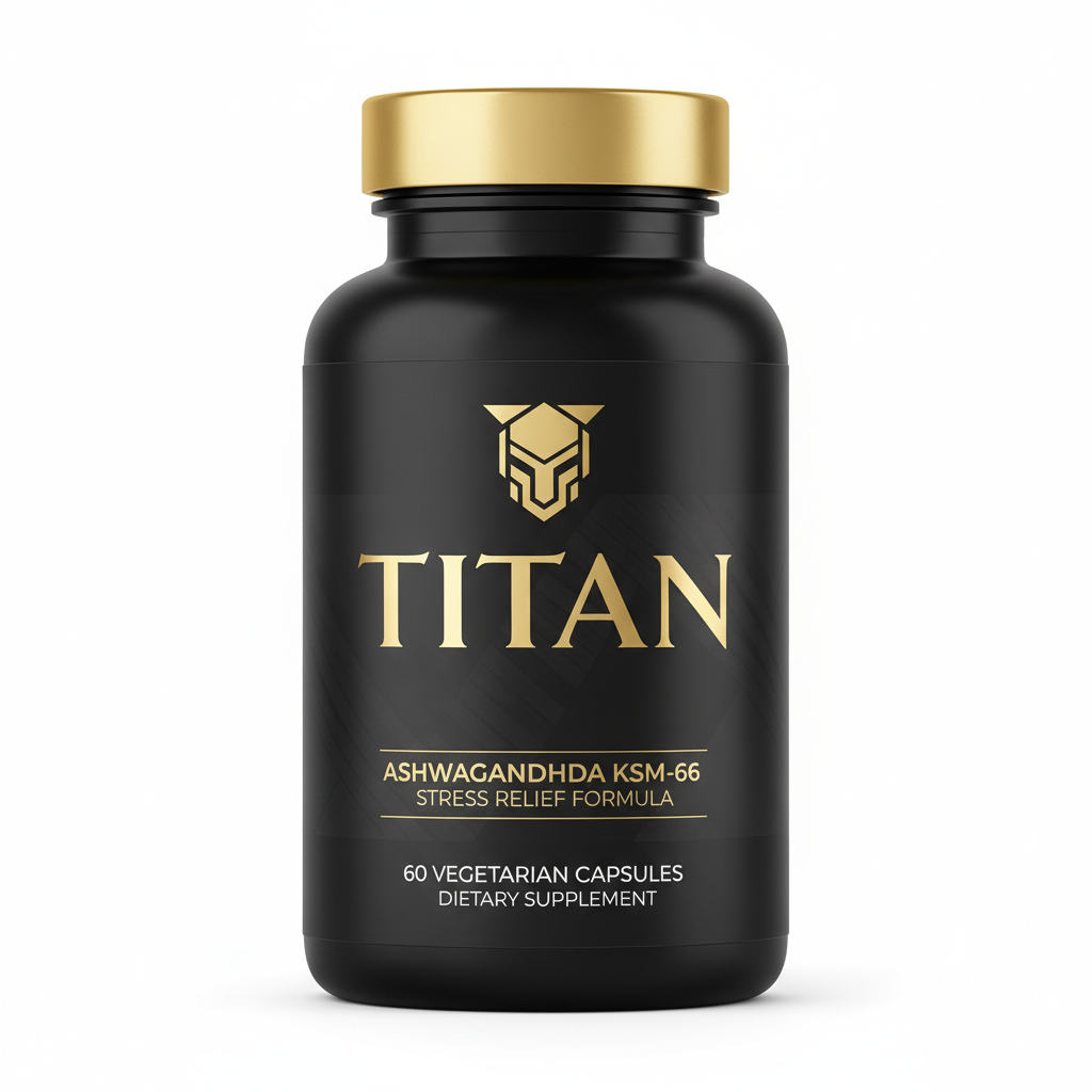 TITAN Ashwagandha - KSM-66 Stress Relief & Performance (60 Capsules)