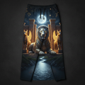 TITAN Assyrian Lamassu Lion Men's Lounge Pants — Crown Edition