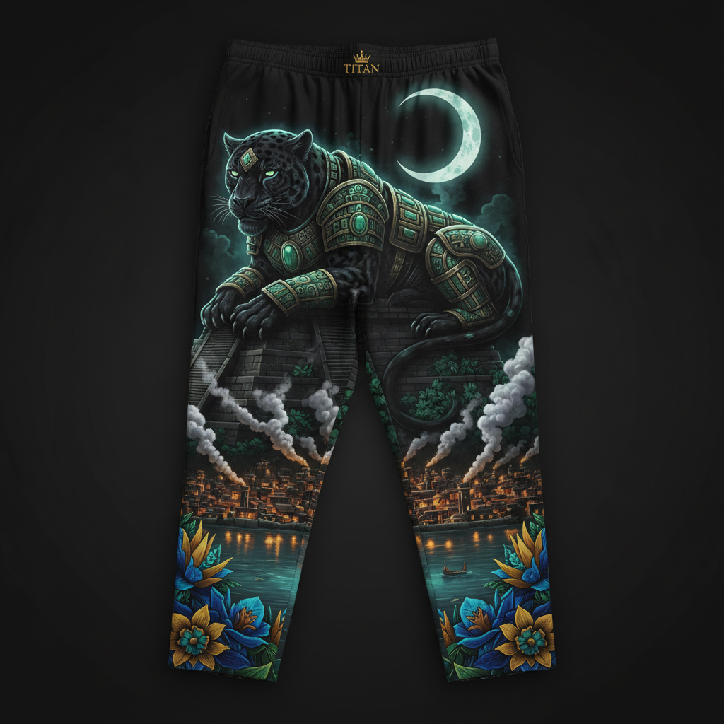 TITAN Aztec Jaguar Men's Lounge Pants — Crown Edition