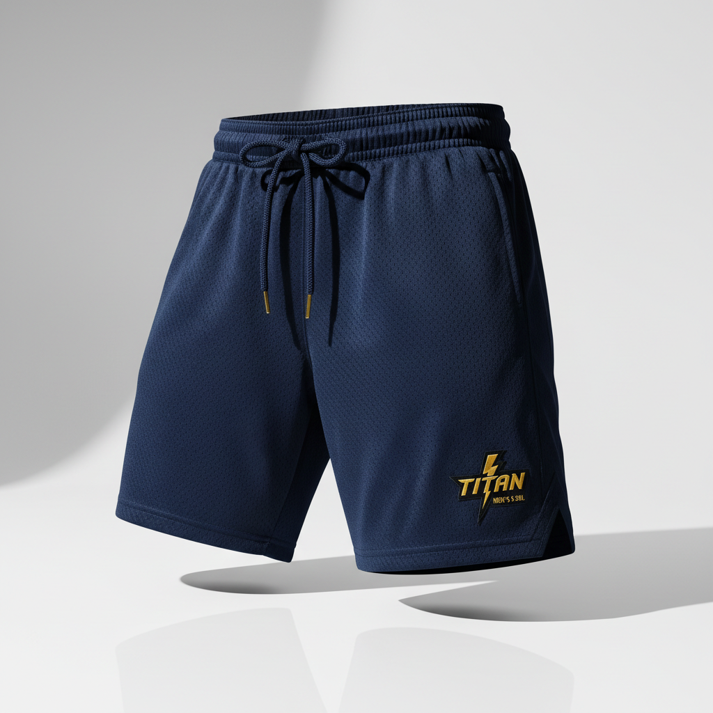 TITAN Basketball Shorts - Men's Navy Mesh
