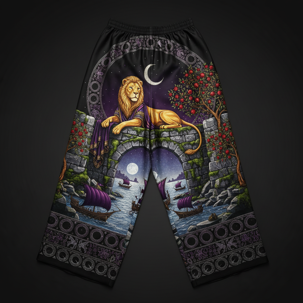 TITAN Carthaginian Tanit Lioness Women's Lounge Pants — Crown Edition