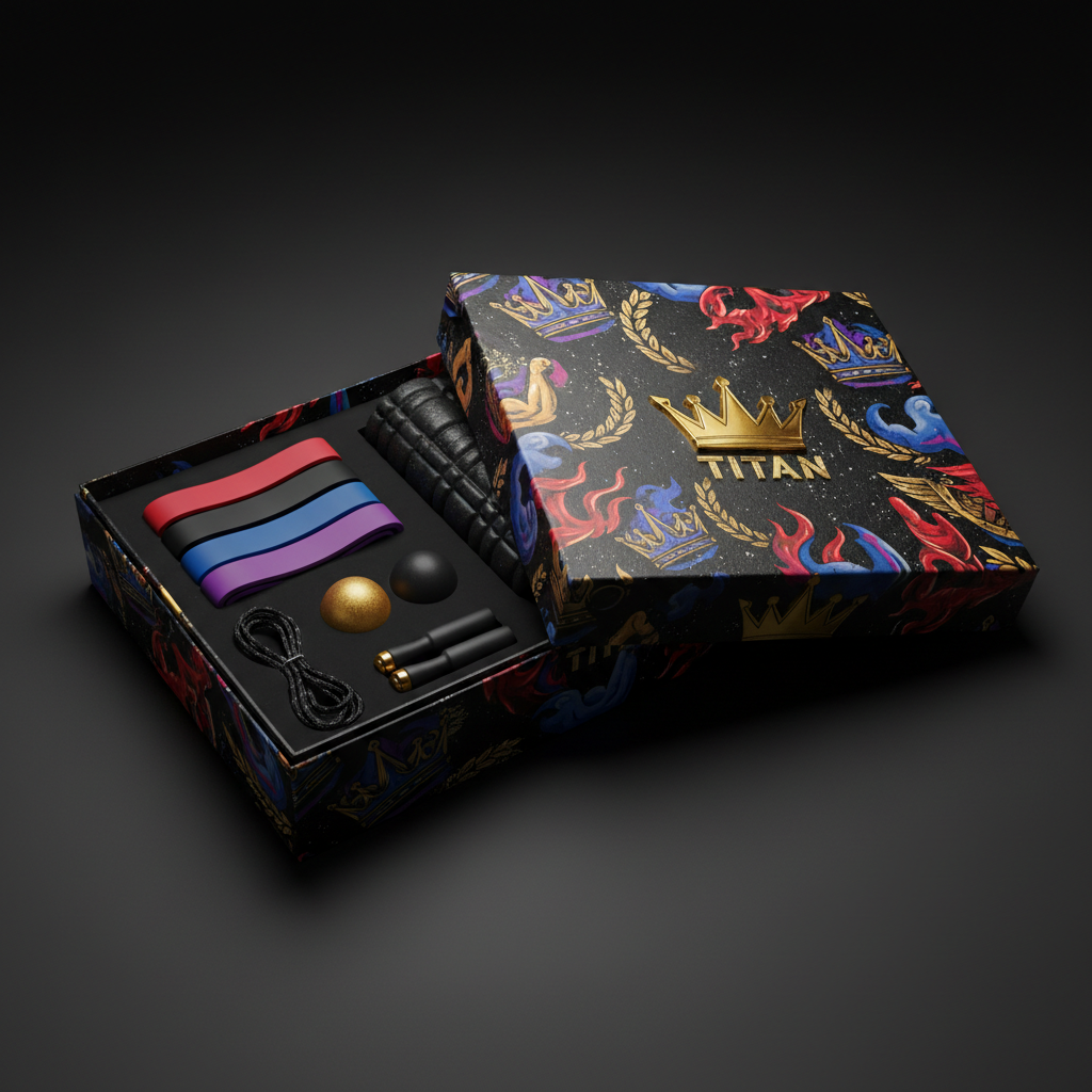 TITAN Champion Gift Box — Premium Athlete Gift Set 🏆🖤