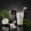 TITAN Coconut Water Powder - Natural Electrolytes (20 Servings)