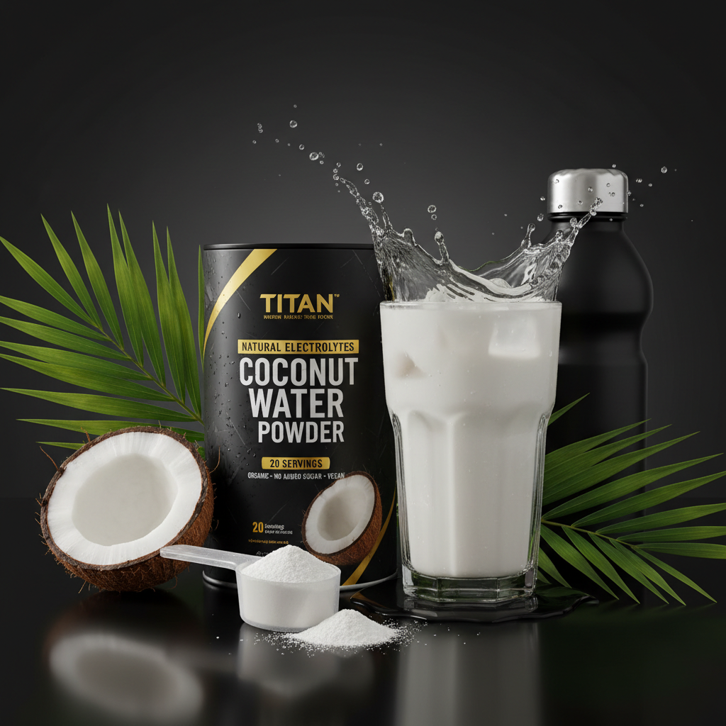 TITAN Coconut Water Powder - Natural Electrolytes (20 Servings)