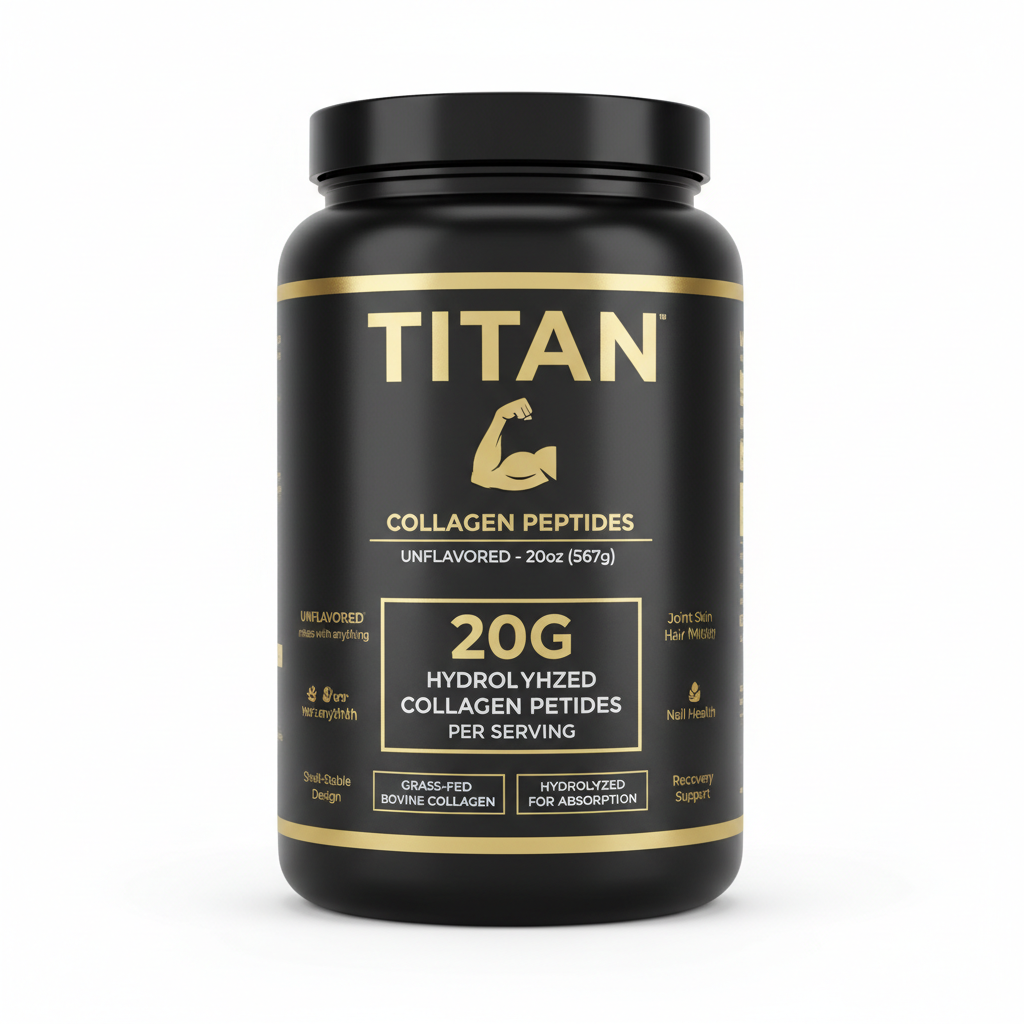 TITAN Collagen Peptides - Unflavored - 20oz