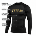 TITAN Compression Shirt - Long Sleeve - Black