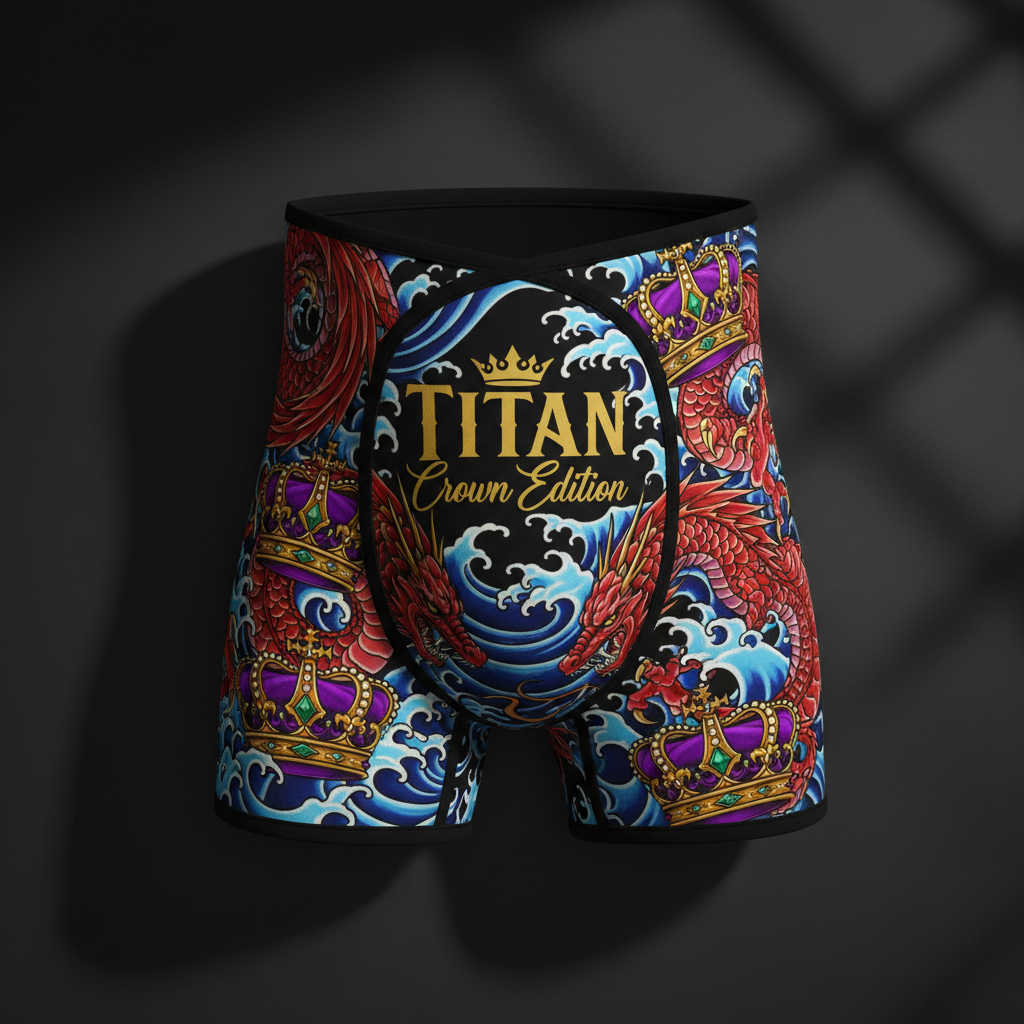 TITAN Crown Edition Tattoo Art Compression Groin & Hip Flexor Support Wrap