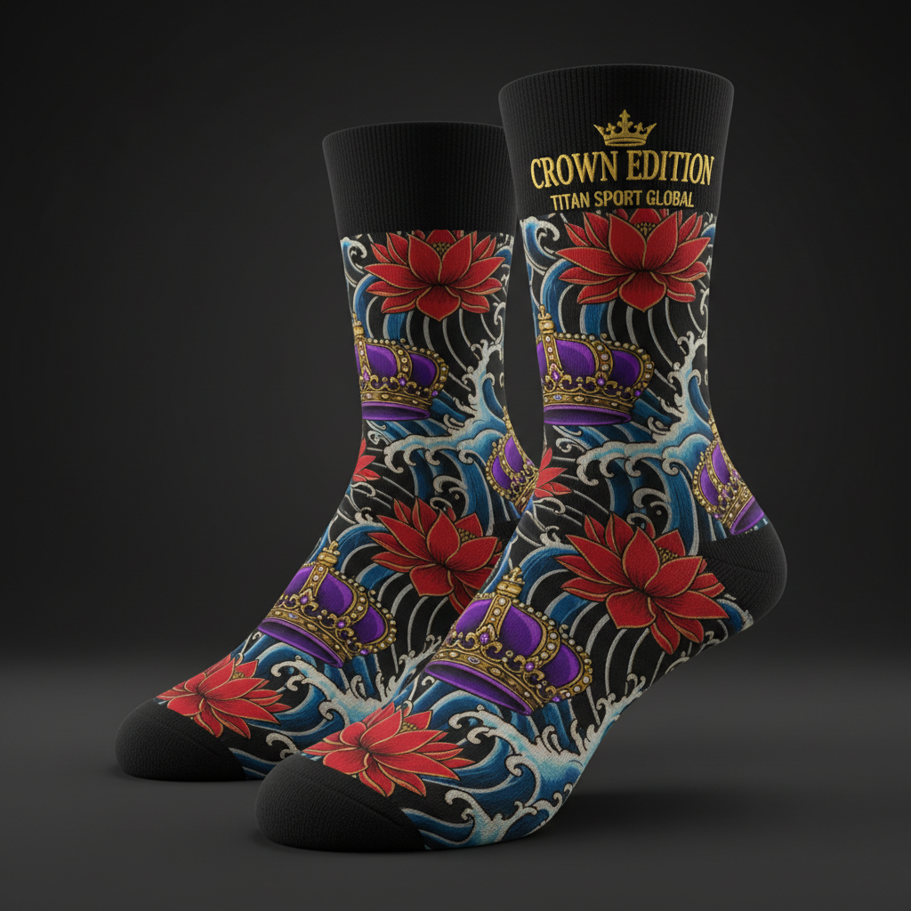 TITAN Crown Edition Tattoo Art Diabetic Comfort Socks