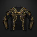 TITAN Crown Edition Performance Compression Shirt — Black & Gold