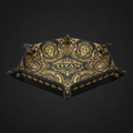 TITAN Crown Edition Premium Leather Valet Tray — Black & Gold