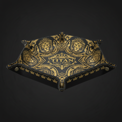 TITAN Crown Edition Premium Leather Valet Tray & Desk Organizer