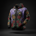 TITAN Crown Edition Tattoo Art Men's Lounge Crown Patch Hoodie - Rose Phoenix Series Vol. 1