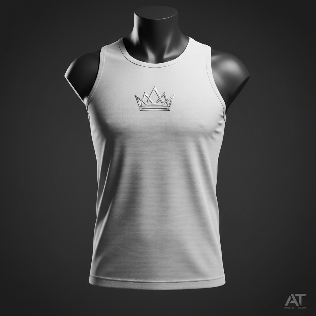 TITAN Crown Tank Top — Arctic White