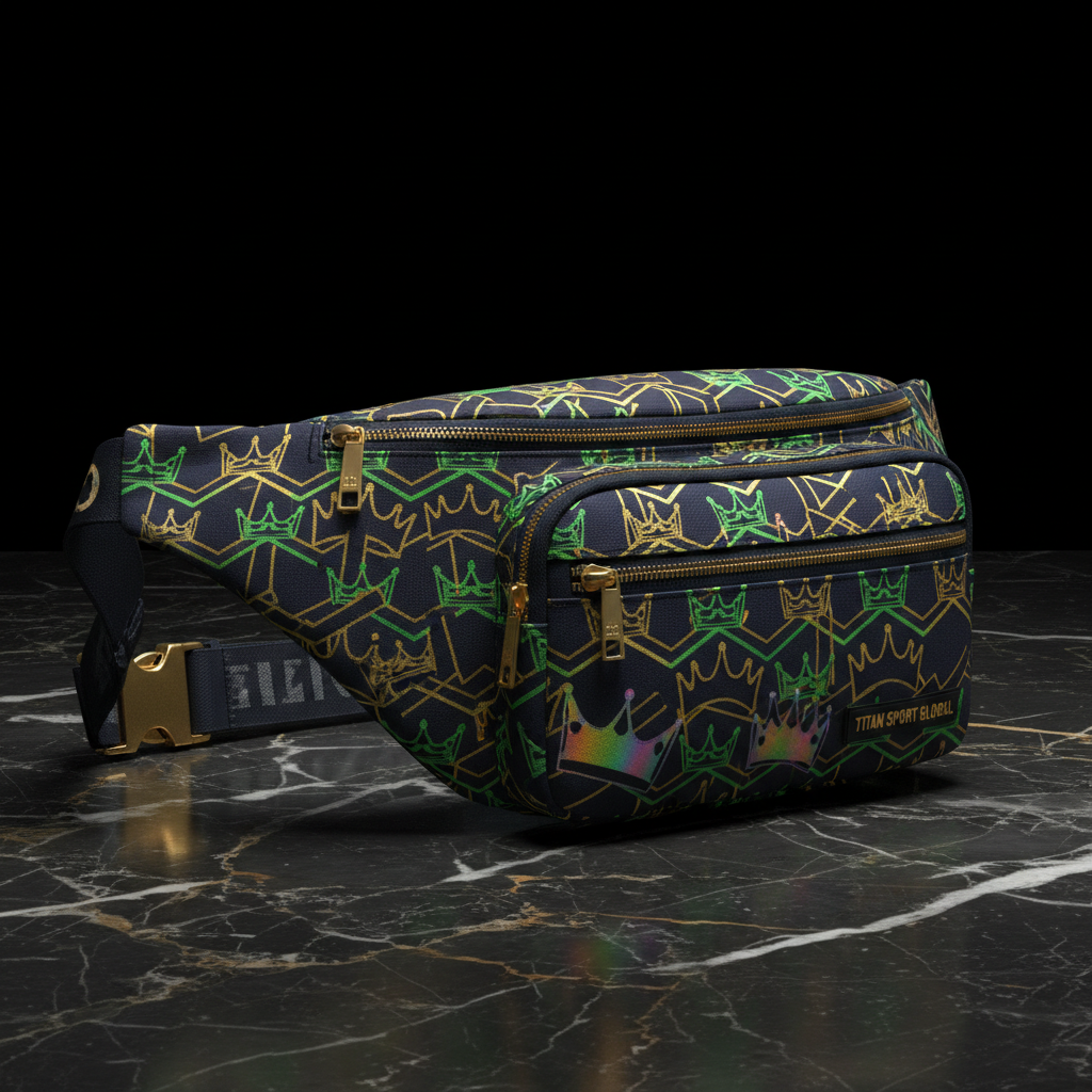 TITAN Crown Waist Pack — Navy/Gold/Neon