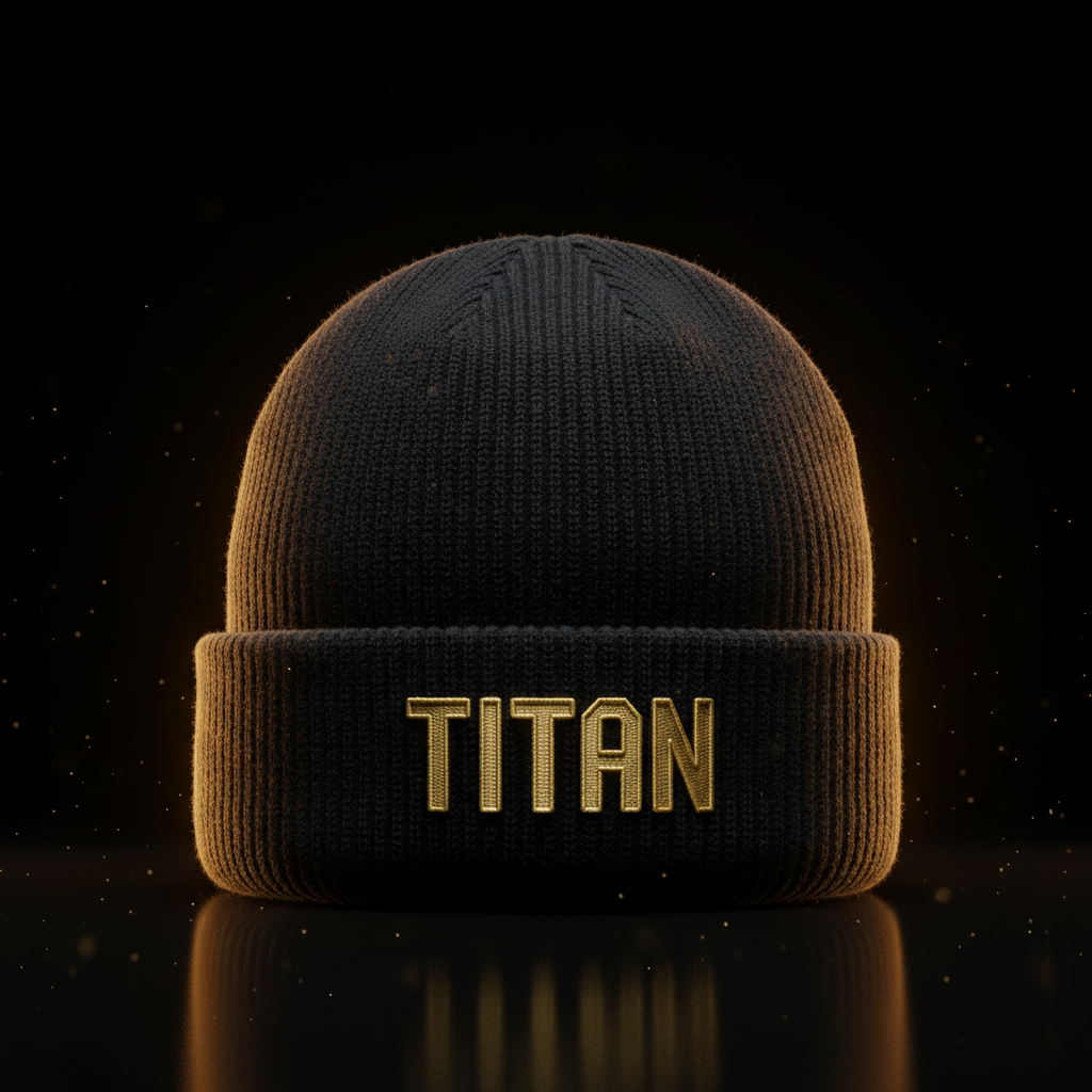 TITAN Cuffed Beanie - Black Edition