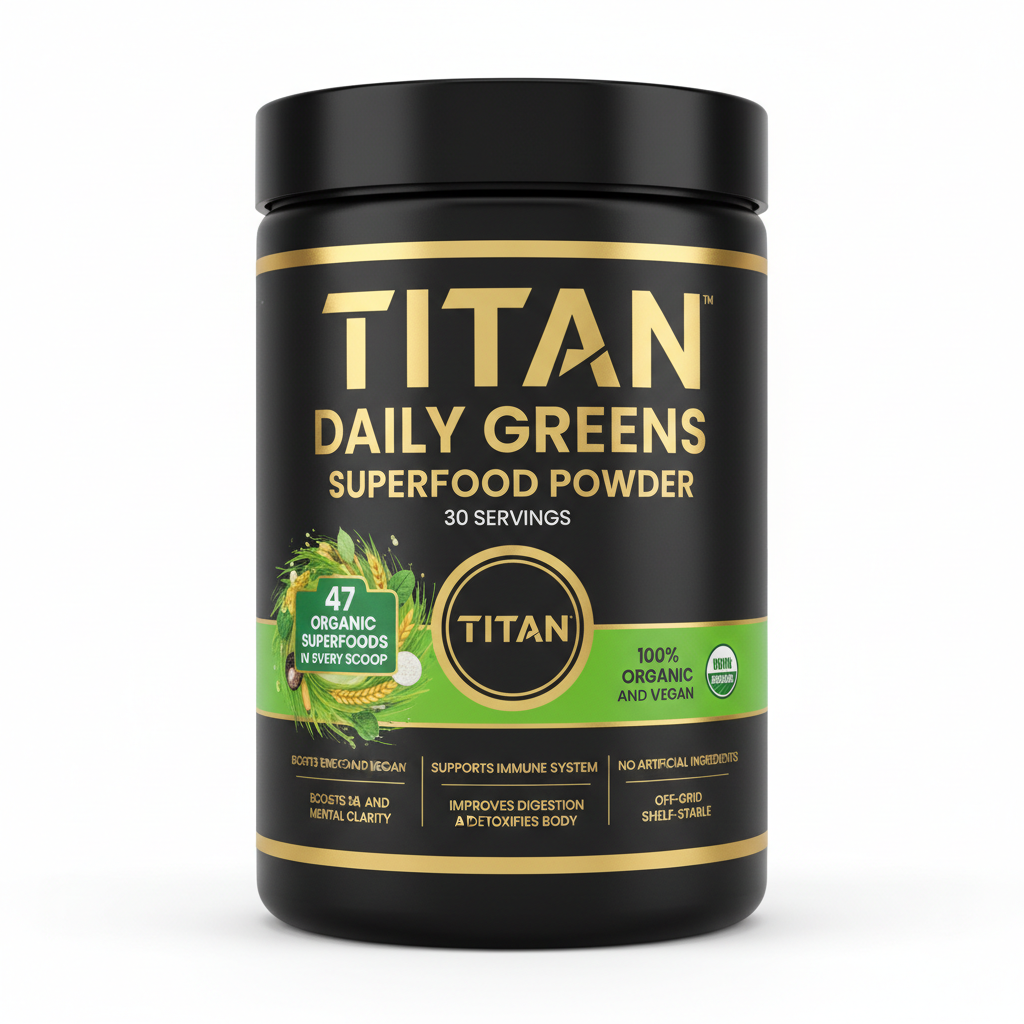 TITAN Daily Greens Superfood Powder - 30 Servings