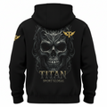TITAN Dark Skull Zip-Up Hoodie 💀 — Gothic Dark Luxury Edition