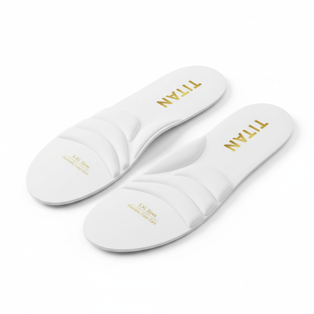 TITAN Diabetic Insoles - White Pair